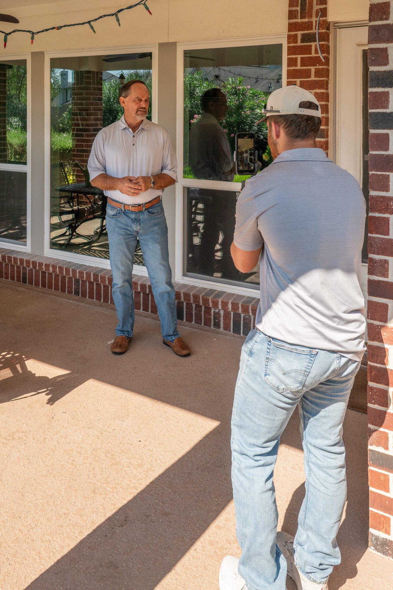 Allstate representative meeting a Houston homeowner