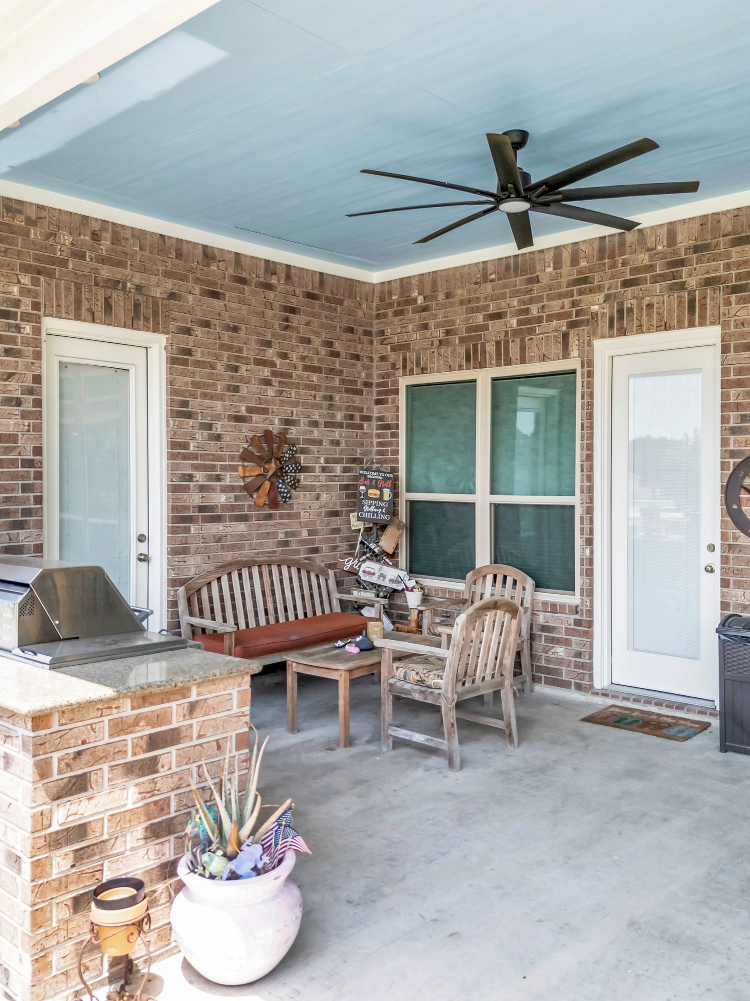 Allstate Windows & Siding project — door patio covered porch